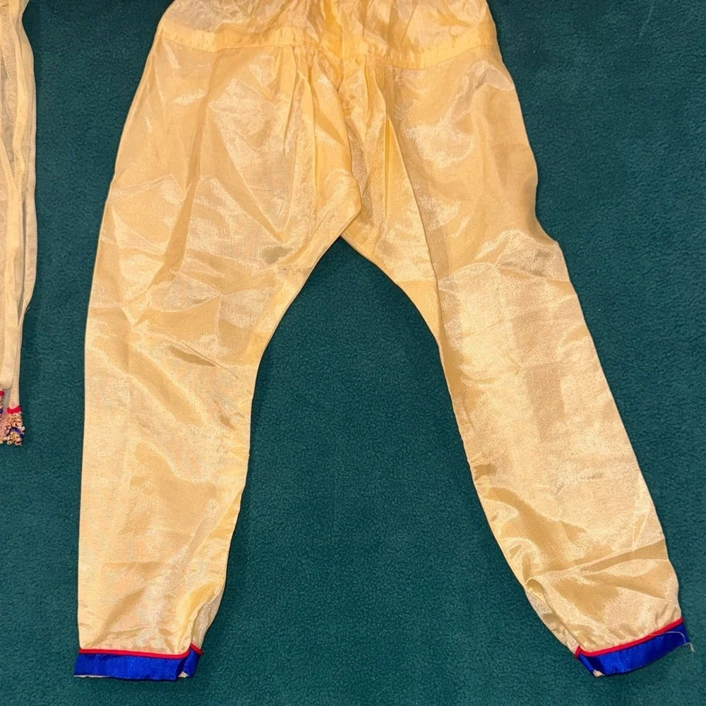 Indian Party Wear Embroidered Handmade Panjabi Suits for Infants